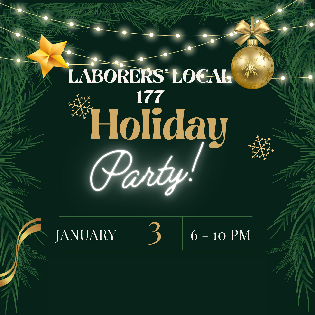 Laborers' Local 177 Holiday Party 2024